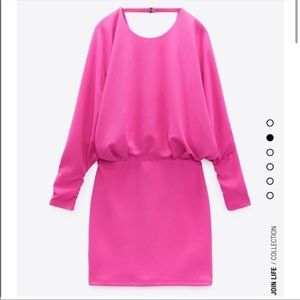 💖DRAPED DRESS💖- FUCHSIA